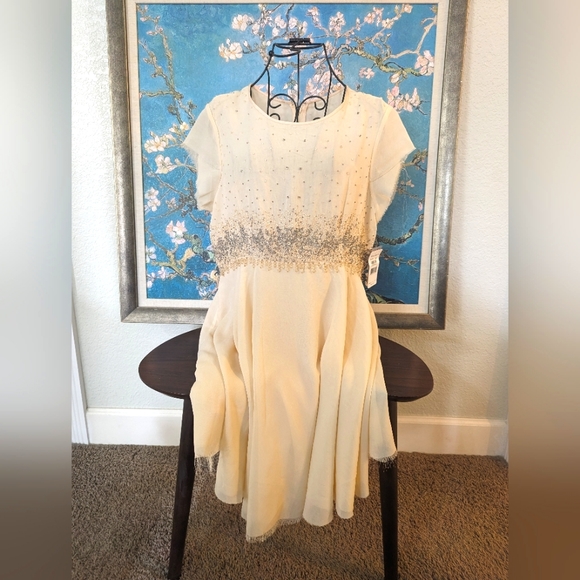 Free People Beaded Dress Size 8 - Picture 1 of 6